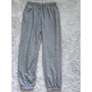 Adult Sz. M Classic Soft Waist Gray Cuffed Sweatpants. Comf.